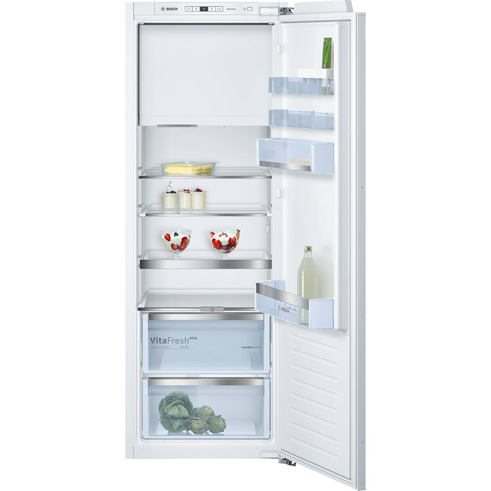 KIL72AFE0 Serie 6, Einbau-Kühlschrank mit Gefrierfach, 158 x 56 cm, Flachscharnier 