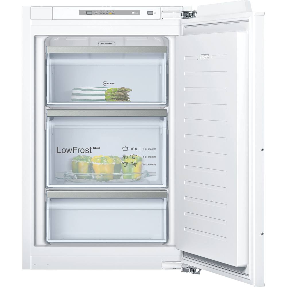 GI1216DE0 N 70, Einbau-Gefrierschrank, 87.4 x 55.8 cm, Flachscharnier mit Softeinzug